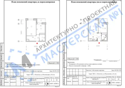 Перепланировка: М.О., г.Подольск, ул.Подольская, д.16, кв.