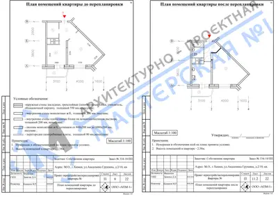 Перепланировка: М.О., г.Химки, ул.Академика Грушина, д.2/10, кв.