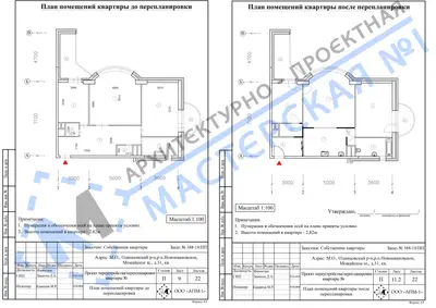 Перепланировка: М.О., Одинцовский р-н,р.п.Новоивановское, Можайское ш.,д.51, кв.