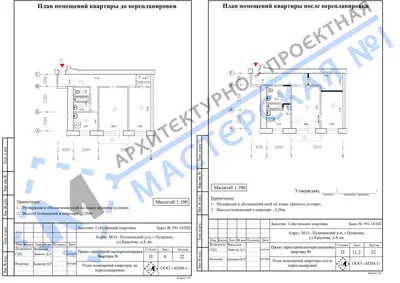 Перепланировка: М.О., Пушкинский р-н, г.Пушкино, ул.Крылова, д.4, кв.