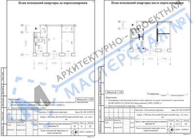 Перепланировка: г.Москва, Большой Кондратьевский пер., д. 4, стр.1, кв.