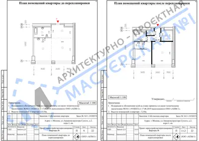 Перепланировка: г.Москва, ул.Авиаконструктора Сухого, д.2, корп.1, кв.ф