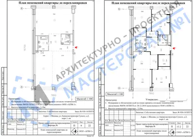 Перепланировка: г.Москва, ул.Авиаконструктора Сухого, д.2, корп.1, кв.х