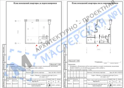 Перепланировка: г.Москва, ул.Авиаконструктора Сухого, д.2, корп.1, кв.щ