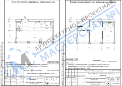 Перепланировка: г.Москва, ул. Авиаконструктора Сухого, д.2, корп.1, кв.ак