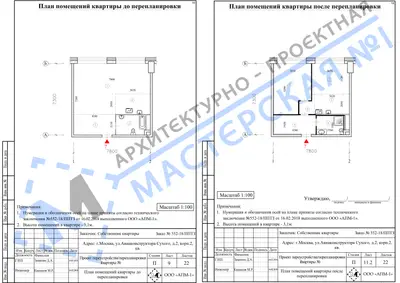 Перепланировка: г.Москва, ул.Авиаконструктора Сухого, д.2, корп.2, кв.ая