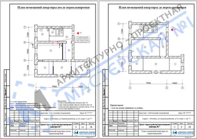Перепланировка: г.Москва, ул.Краснодонская, д.14, корп.1