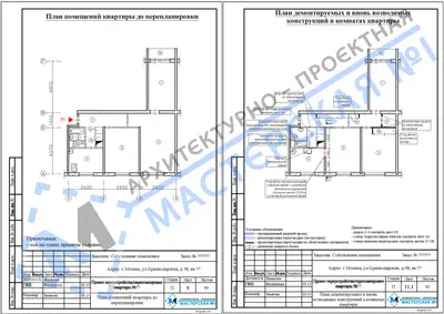 Перепланировка: г.Москва, ул.Краснодарская, д.58