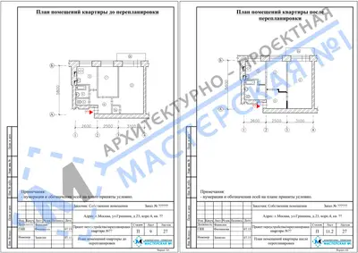 Перепланировка: г.Москва, ул.Гришина, д.23, корп.4