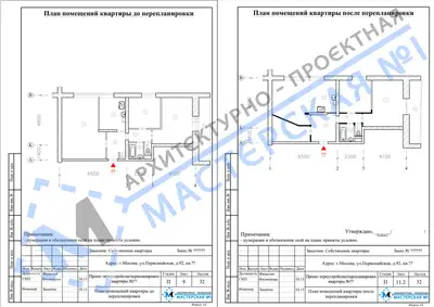 Перепланировка: г.Москва, ул.Первомайская, д.92