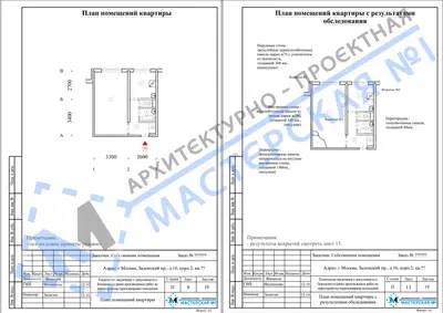 Перепланировка: г.Москва, Задонский пр., д.16, корп.2