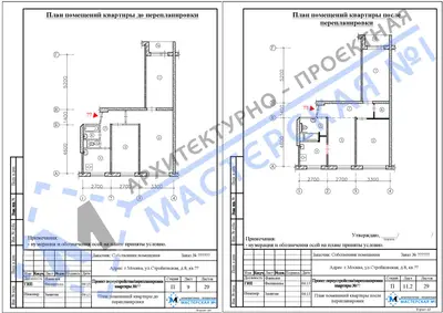 Перепланировка: г.Москва, ул.Стройковская, д.8
