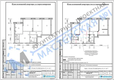 Перепланировка: г.Москва, Погонный пр., д.3А(3)
