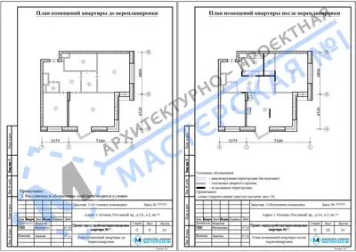 Перепланировка: г.Москва, Погонный пр., д.3А (4)