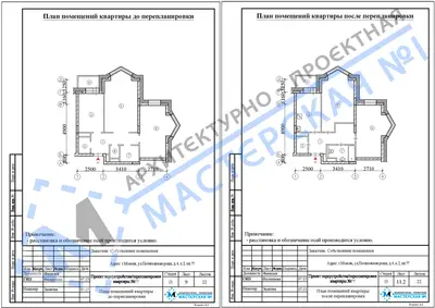 Перепланировка: г.Москва, ул.Потаповская Роща, д.4
