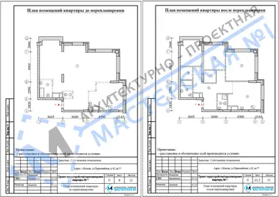 Перепланировка: г.Москва, ул.Первомайская, д.42(4)