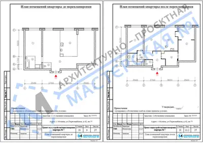 Перепланировка: г.Москва, ул.Первомайская, д.42(5)