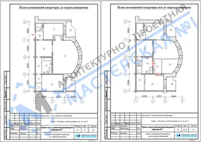 Перепланировка: г.Москва, ул.Пулковская, д.4, к.3