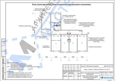 Перепланировка: г.Москва, ул.Микуха-Маклая, д.30
