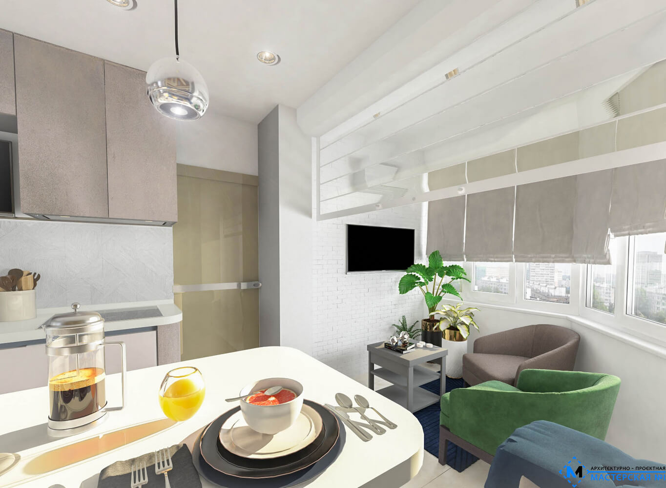 Пример дизайн-проекта, подготовленный для 3-комнатной квартиры в 2016 году