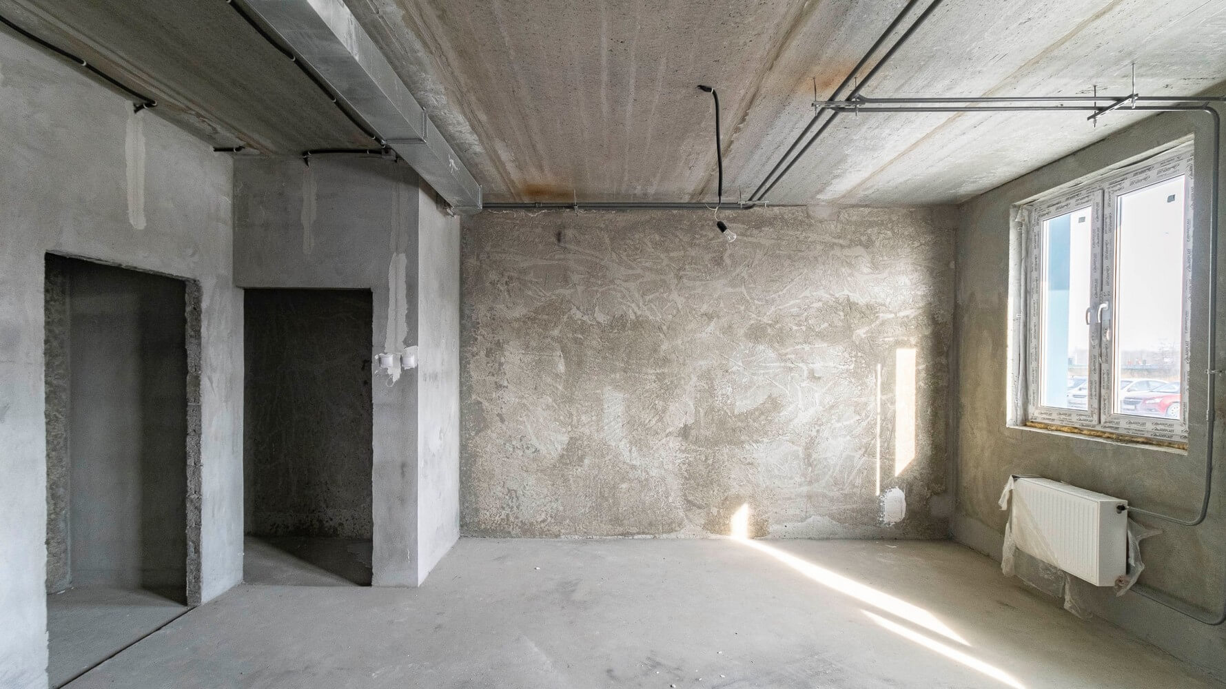 Пример квартиры с черновой отделкой Пример квартиры с черновой отделкой