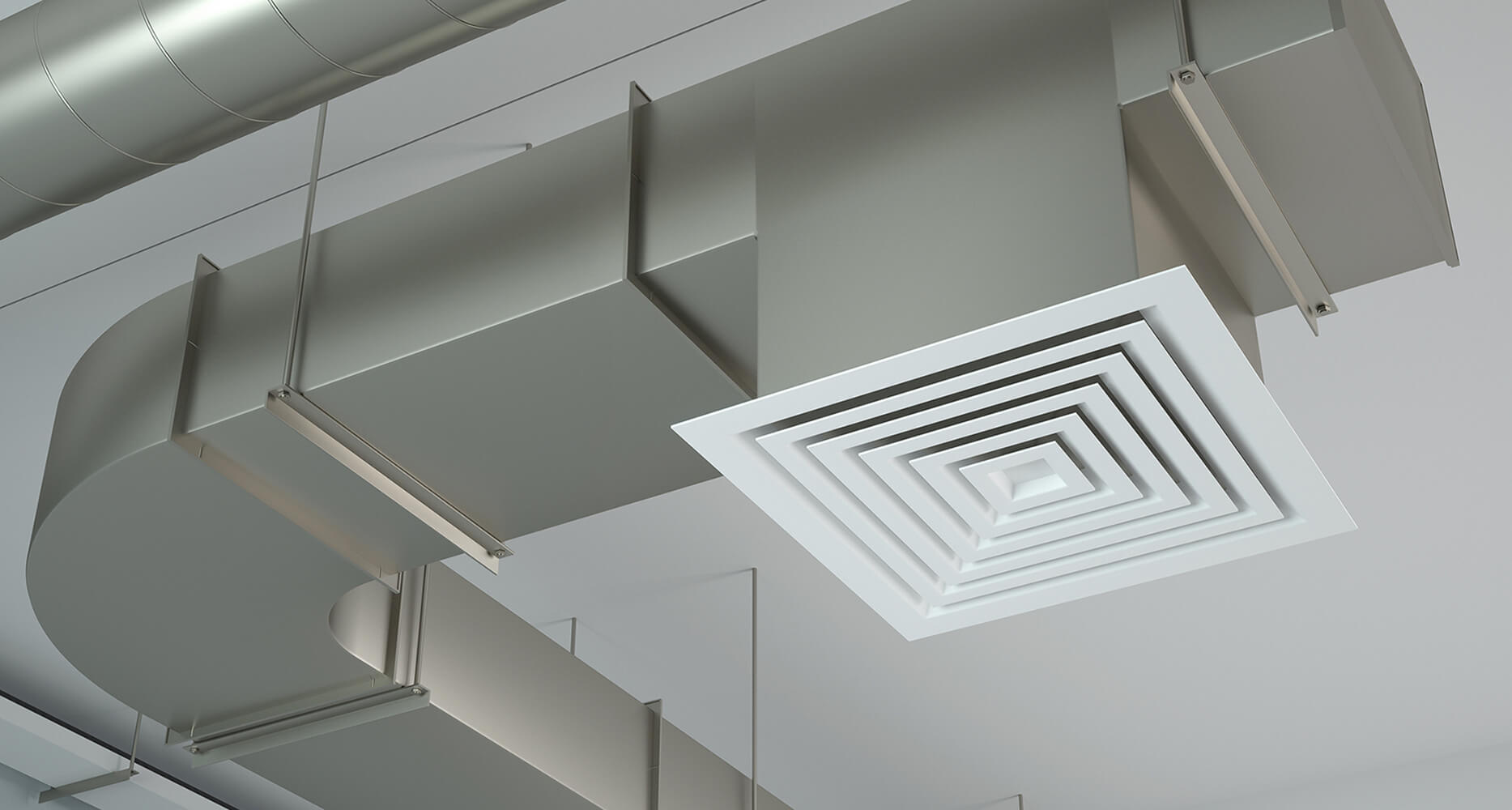 Воздуховод с вентиляционной решёткой Воздуховод с вентиляционной решёткой